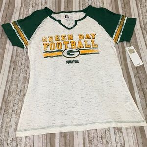 Green Bay packers distressed short sleeve tee